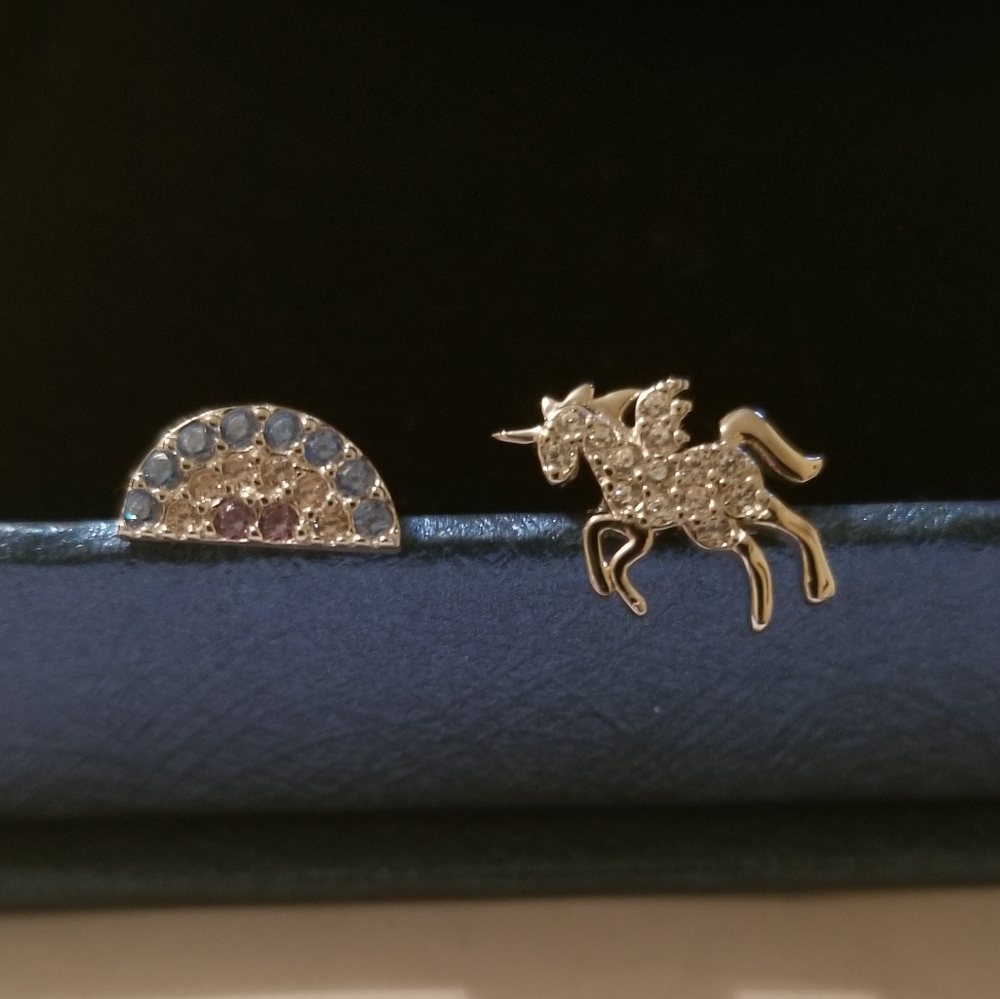 Unicorn & Rainbow Earrings Set